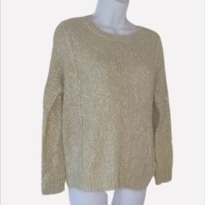 Jennifer Lopez Gilded Glamour Sweater, sz XS